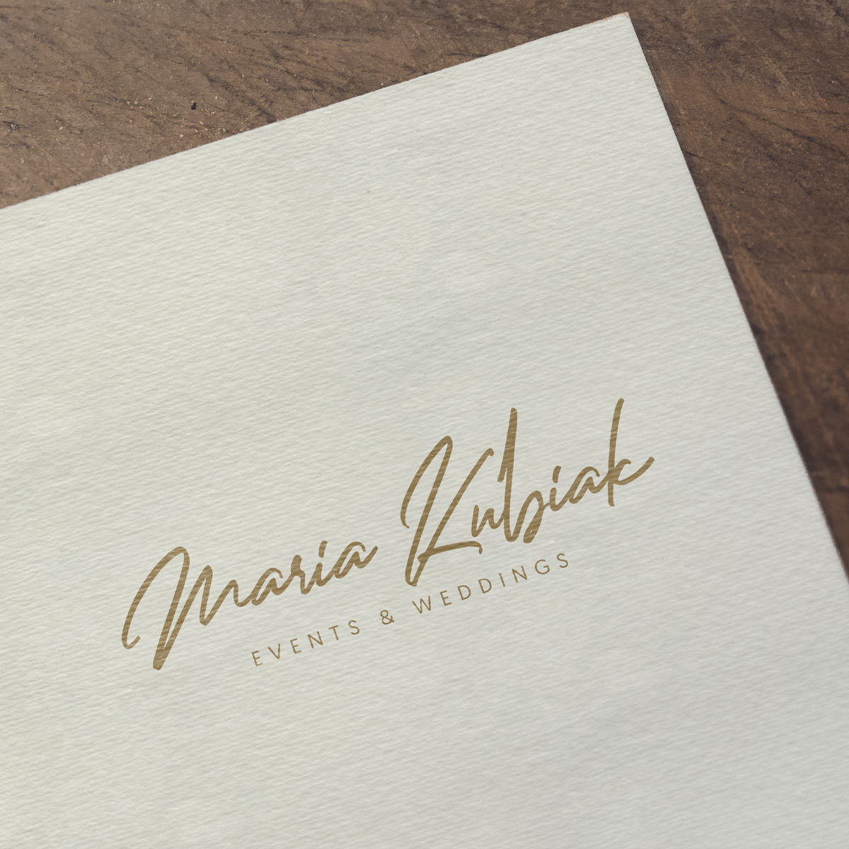 Maria Kubiak Events - projekt logo dla marki